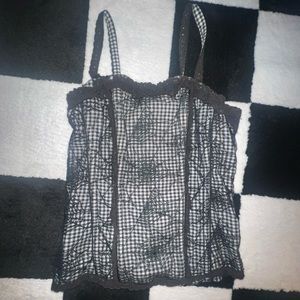 tripp nyc spider web corset top